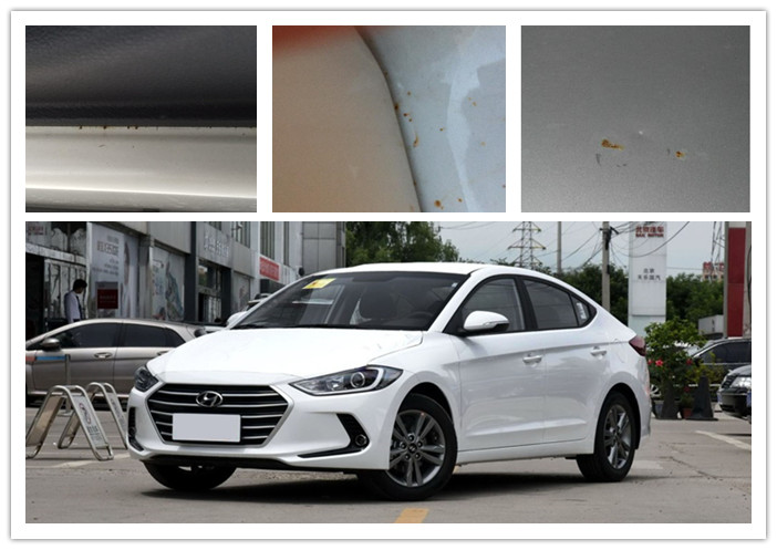 现代领动车架生锈,现代领动三元催化接头处生锈