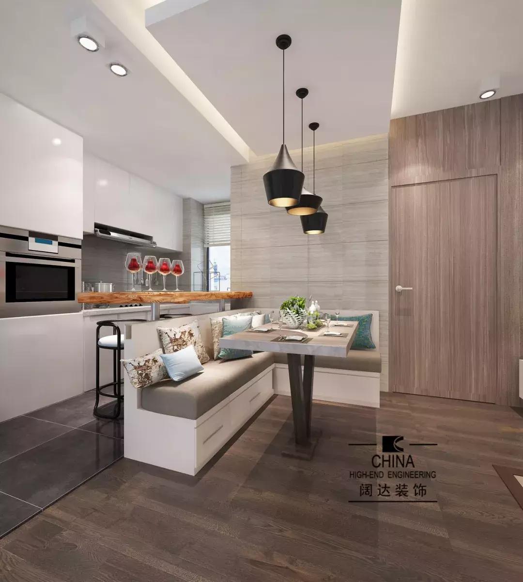 现代风私房菜餐厅效果图,现代风中高端餐厅图