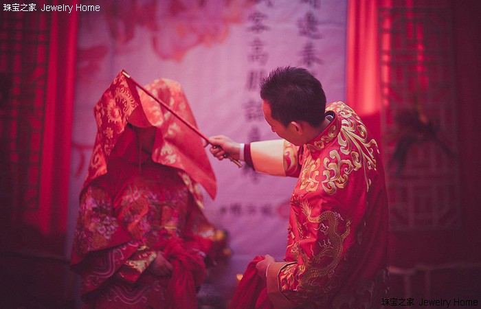 创意婚礼婚戒,中式婚礼婚戒选黄金还是钻石