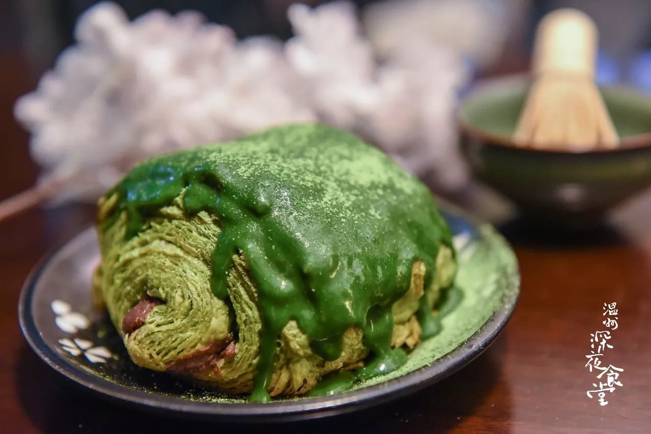 温州巷口日式庭院甜品屋！新出原谅色脏脏包，吃完脸都绿啦！