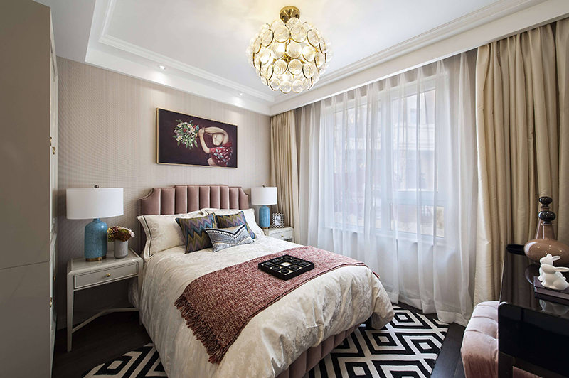 美式混搭别墅装修南昌,南昌经开区正荣府118平装修效果图