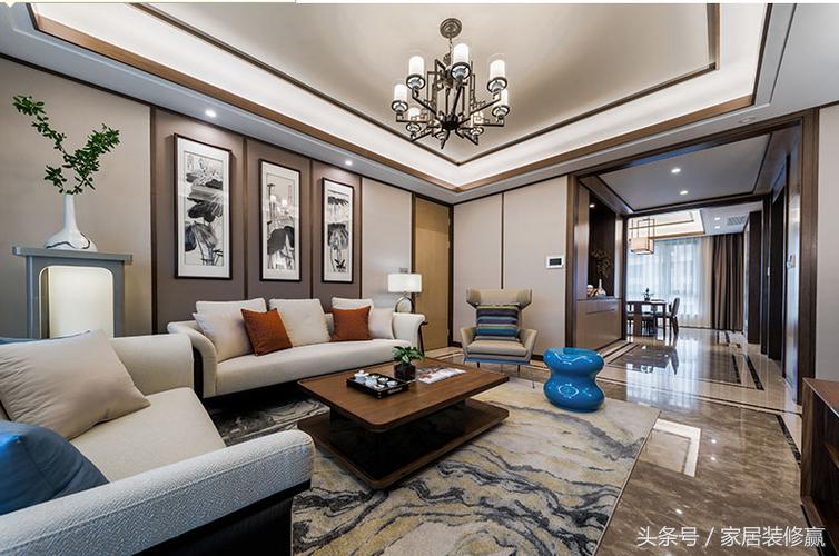 淄博曦园装修风格图,淄博115平现代轻奢装修风格