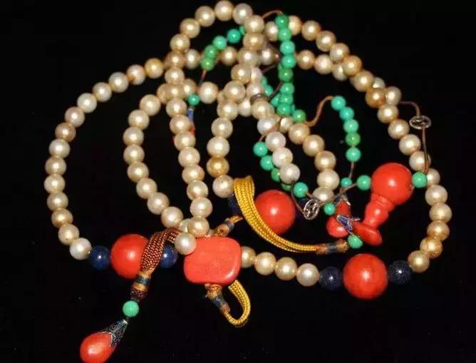 光绪翡翠朝珠,清朝翡翠朝珠108珠