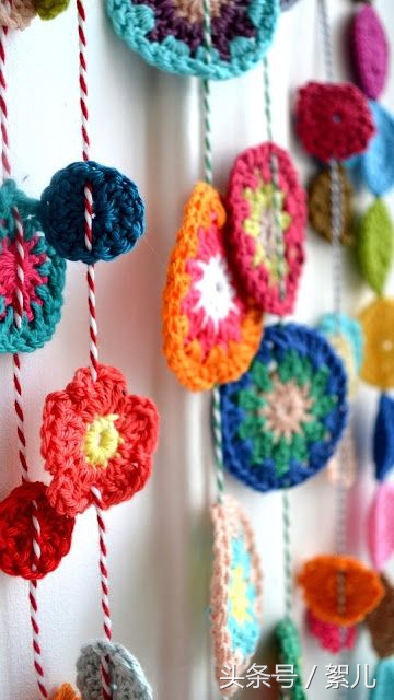 钩针家居饰品视频教程,钩针布置房间的装饰品
