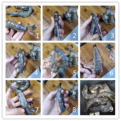 用我的窍门，扒虾壳特快，开背去沙线，一步到位不浪费