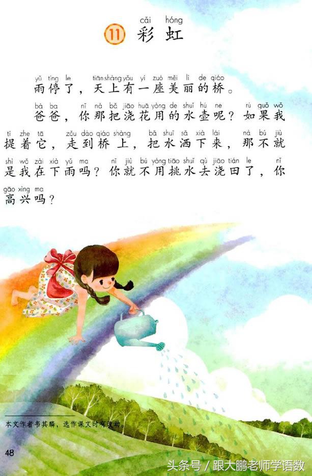 小学一年级语文预习的正确方法,一年级语文小公鸡和小鸭子预习