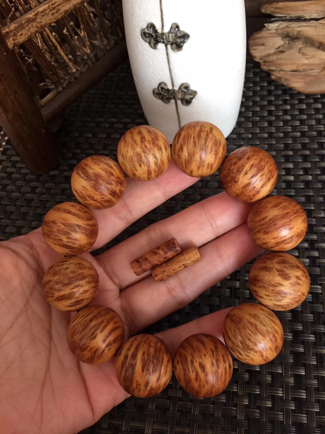 太行崖柏手串透光,太行崖柏手串哪个纹理最好