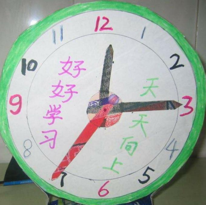 6-12岁手工创意钟表简单,全校一等奖的手工钟表教程