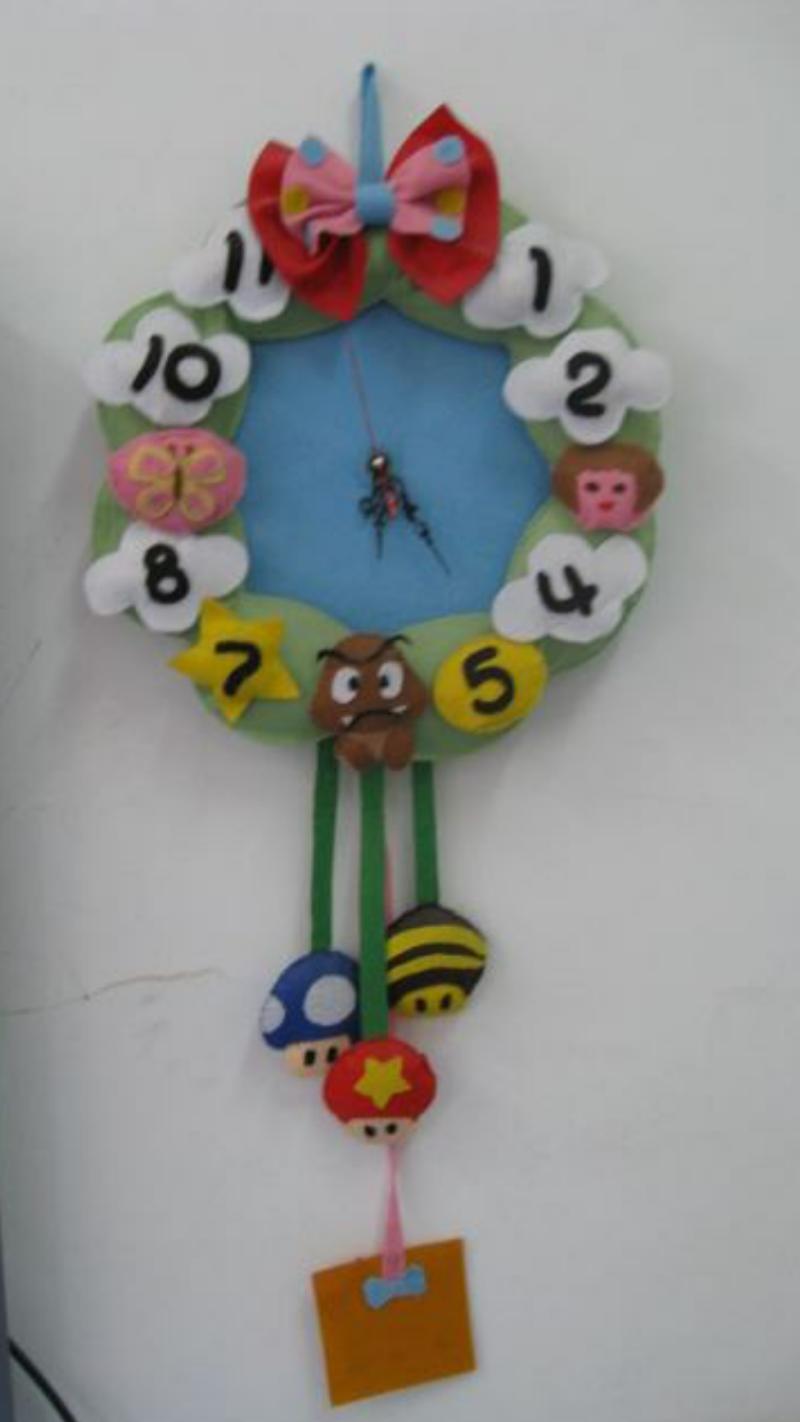 6-12岁手工创意钟表简单,全校一等奖的手工钟表教程