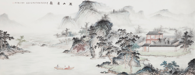 大幅作品画展,四尺整张竖幅参展作品