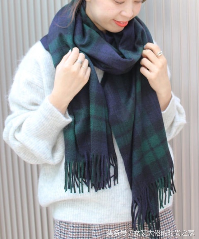 英伦经典格纹两用围巾,格纹英伦风围巾