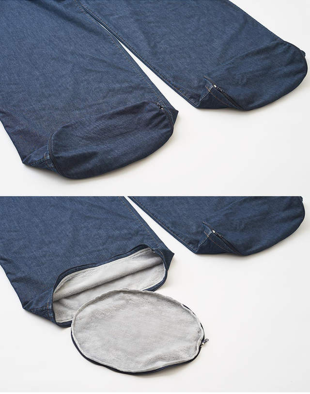 睡袋成人加厚保暖双人裤子,可以两个人一起穿的连体睡袋