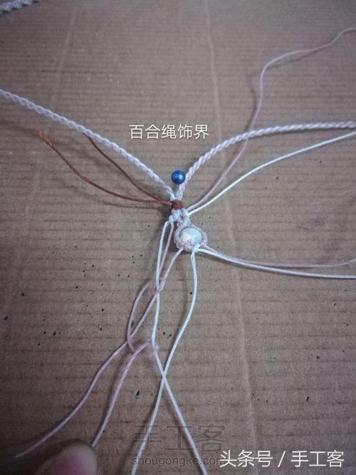 福盘吊坠项链怎么编绳好看,平安扣吊坠红绳项链编绳教程