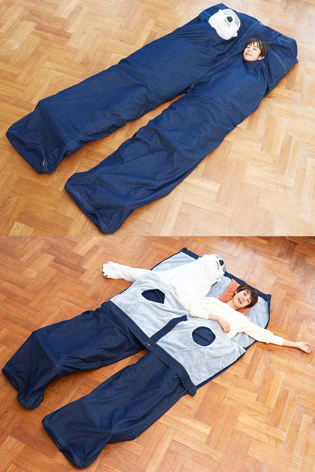 睡袋成人加厚保暖双人裤子,可以两个人一起穿的连体睡袋