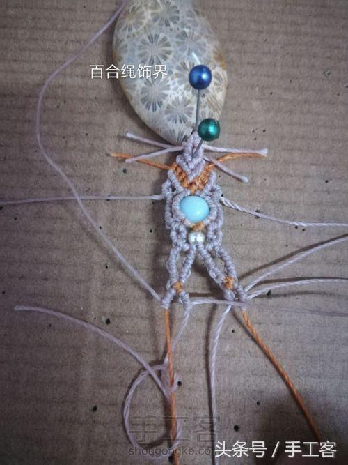 福盘吊坠项链怎么编绳好看,平安扣吊坠红绳项链编绳教程