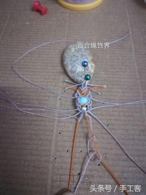 福盘吊坠项链怎么编绳好看,平安扣吊坠红绳项链编绳教程