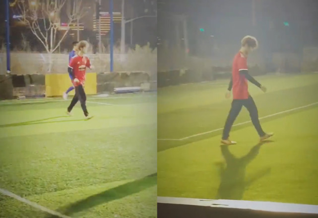 鹿晗踢球有多帅,网友评论鹿晗打球