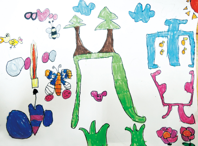 幼儿园风景画绘画作品名称,幼儿园美术作品简单又漂亮