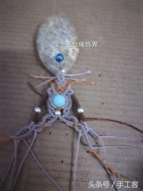 福盘吊坠项链怎么编绳好看,平安扣吊坠红绳项链编绳教程