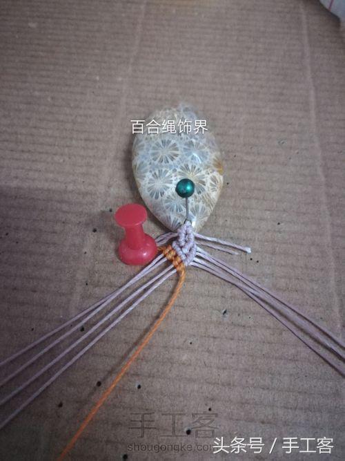 福盘吊坠项链怎么编绳好看,平安扣吊坠红绳项链编绳教程