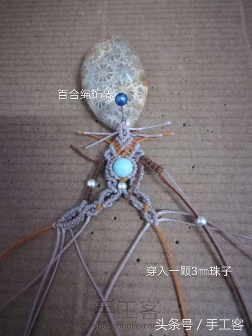 福盘吊坠项链怎么编绳好看,平安扣吊坠红绳项链编绳教程