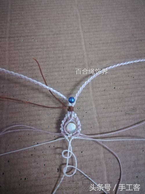福盘吊坠项链怎么编绳好看,平安扣吊坠红绳项链编绳教程