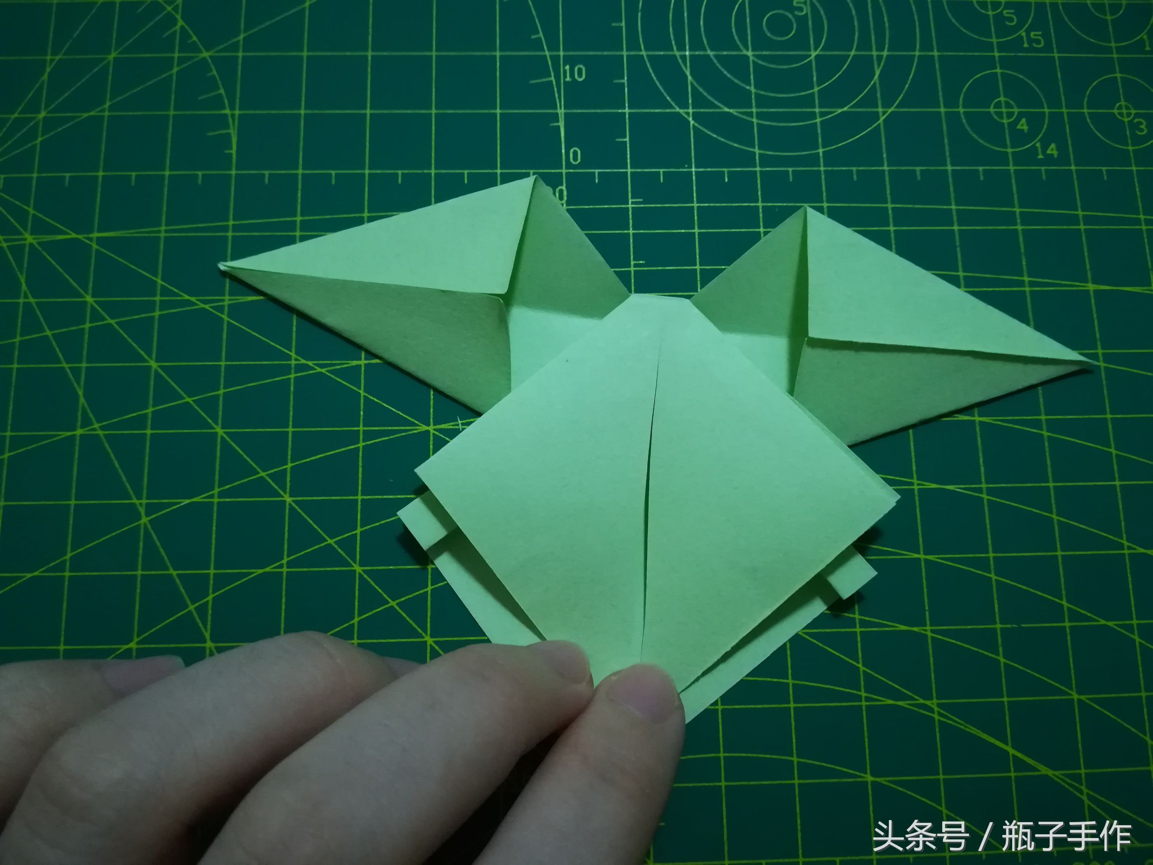 手工diy折纸ins蝴蝶结,手工折纸蝴蝶结详细慢教程