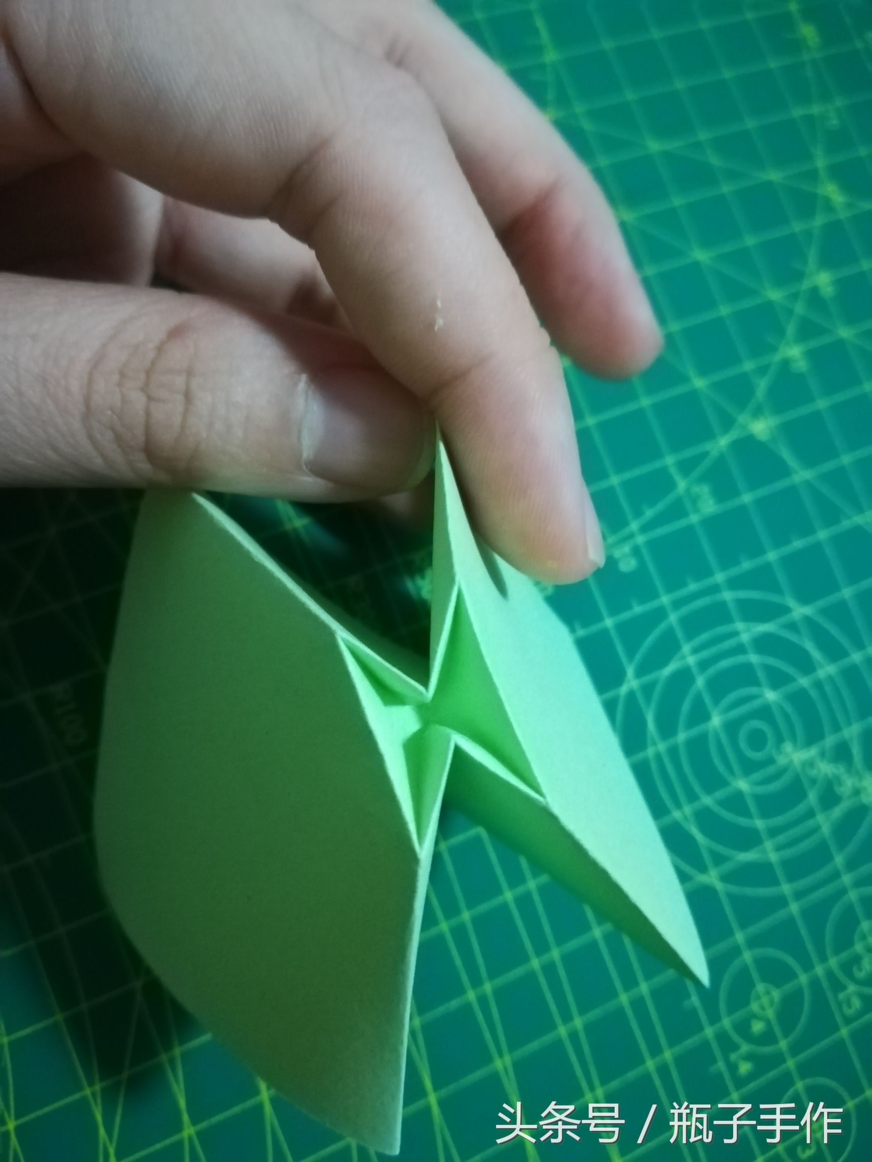 手工diy折纸ins蝴蝶结,手工折纸蝴蝶结详细慢教程