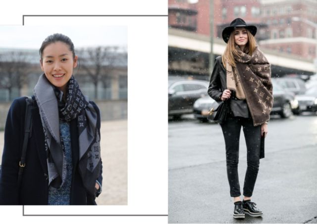 10款平价时髦又保暖的围巾,大牌时尚围巾lv