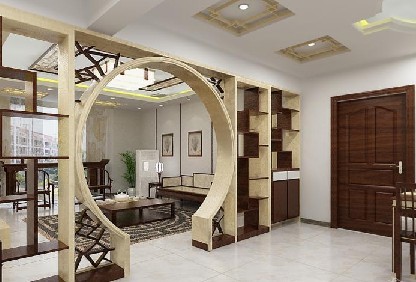 客厅和餐厅电视墙隔断装修效果图,客厅餐厅隔断做法图片