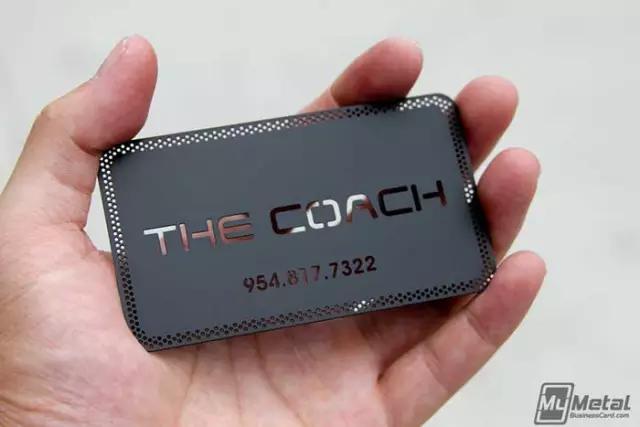 黑色金属名片,纯黄金名片