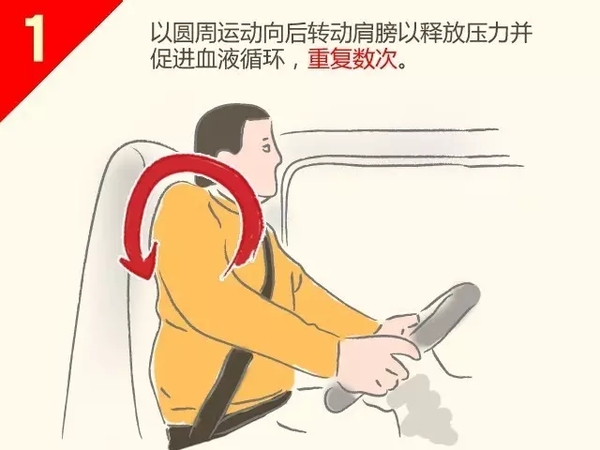 开车腰疼保健操,开车腰酸拉伸动作