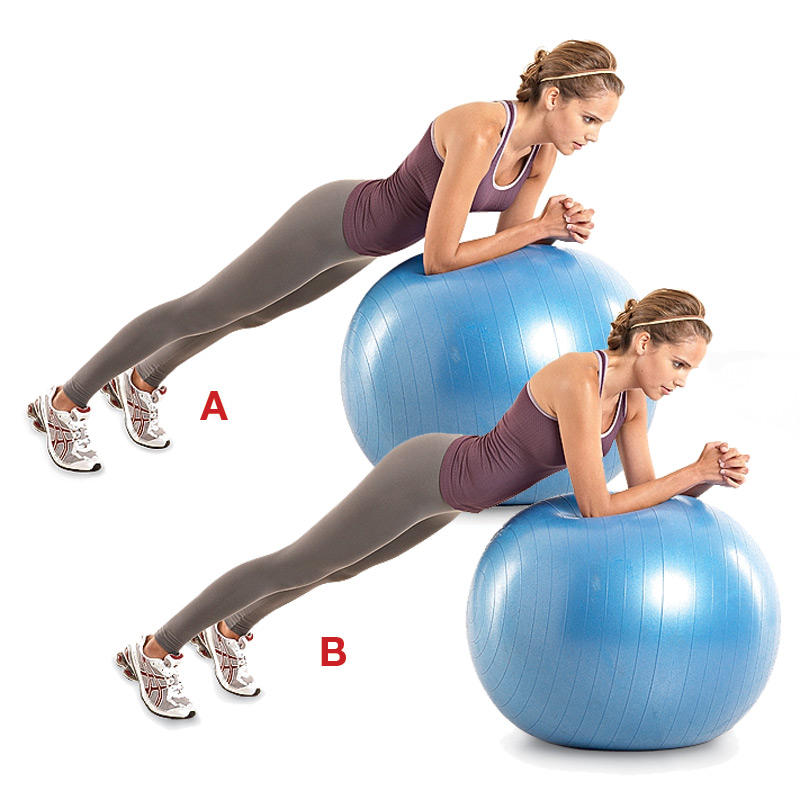 瑜伽球100个经典动作好看,瑜伽球怎么使用瘦全身