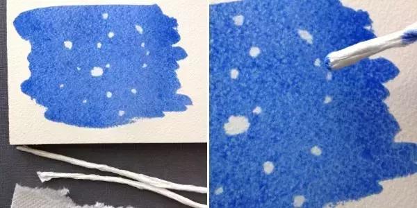 水彩密密麻麻的小花怎么留白,水彩留白法教程