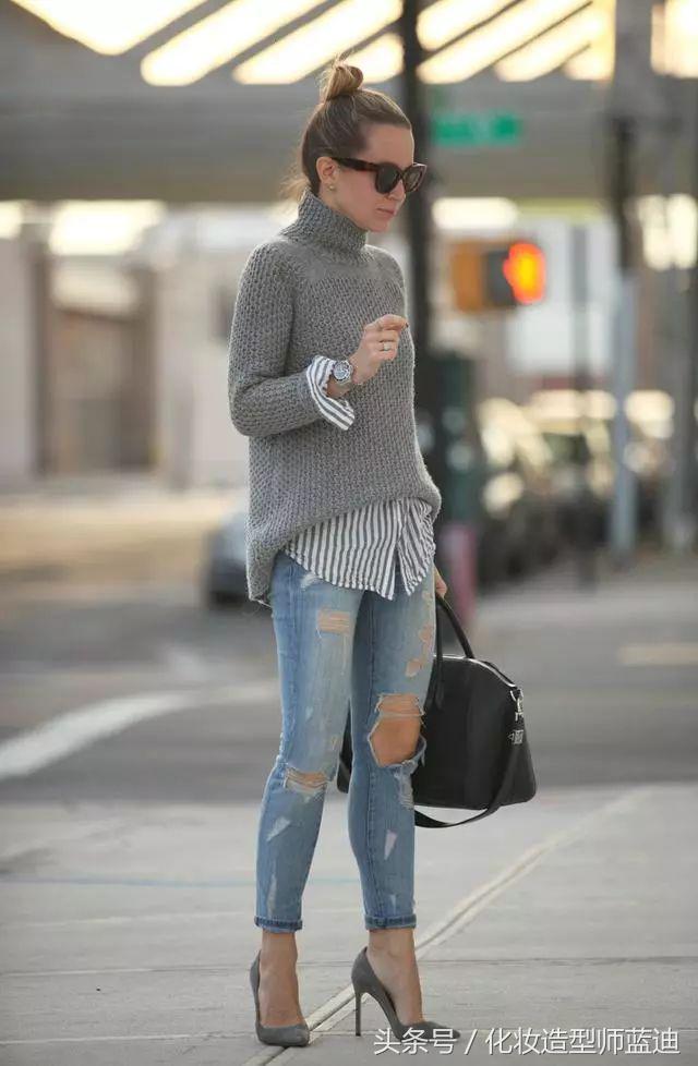 男士圆领毛衣衬衫正确穿法,毛衣衬衫叠穿搭配什么裤子