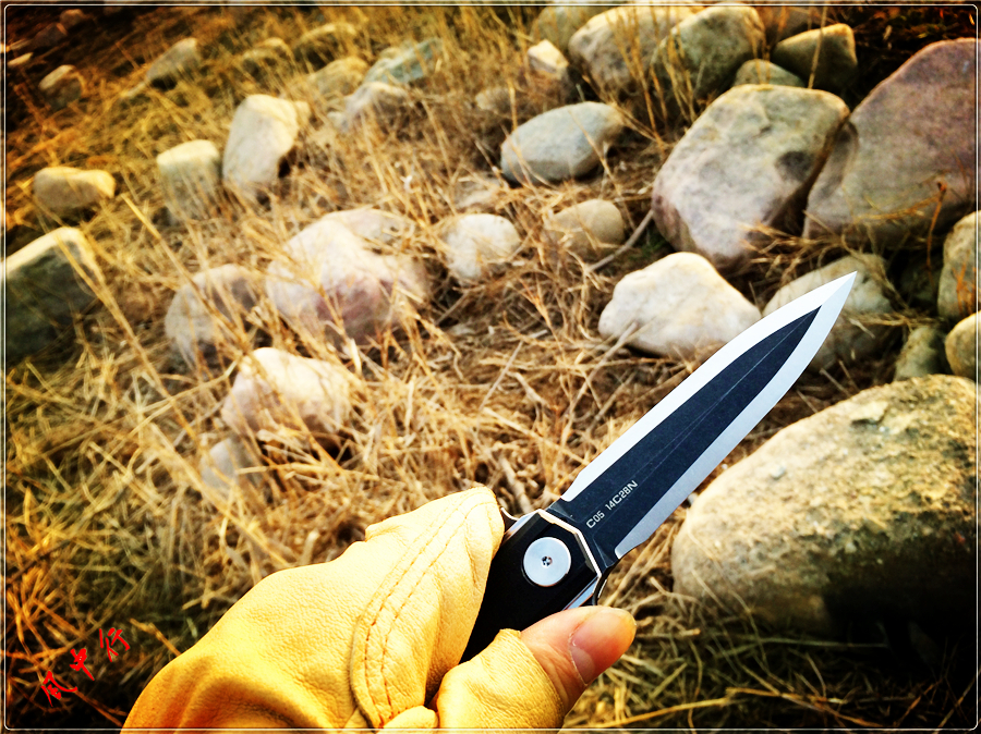 外形优雅的折叠小宝剑，STEDEMON时代C05双刃*刀折**试玩