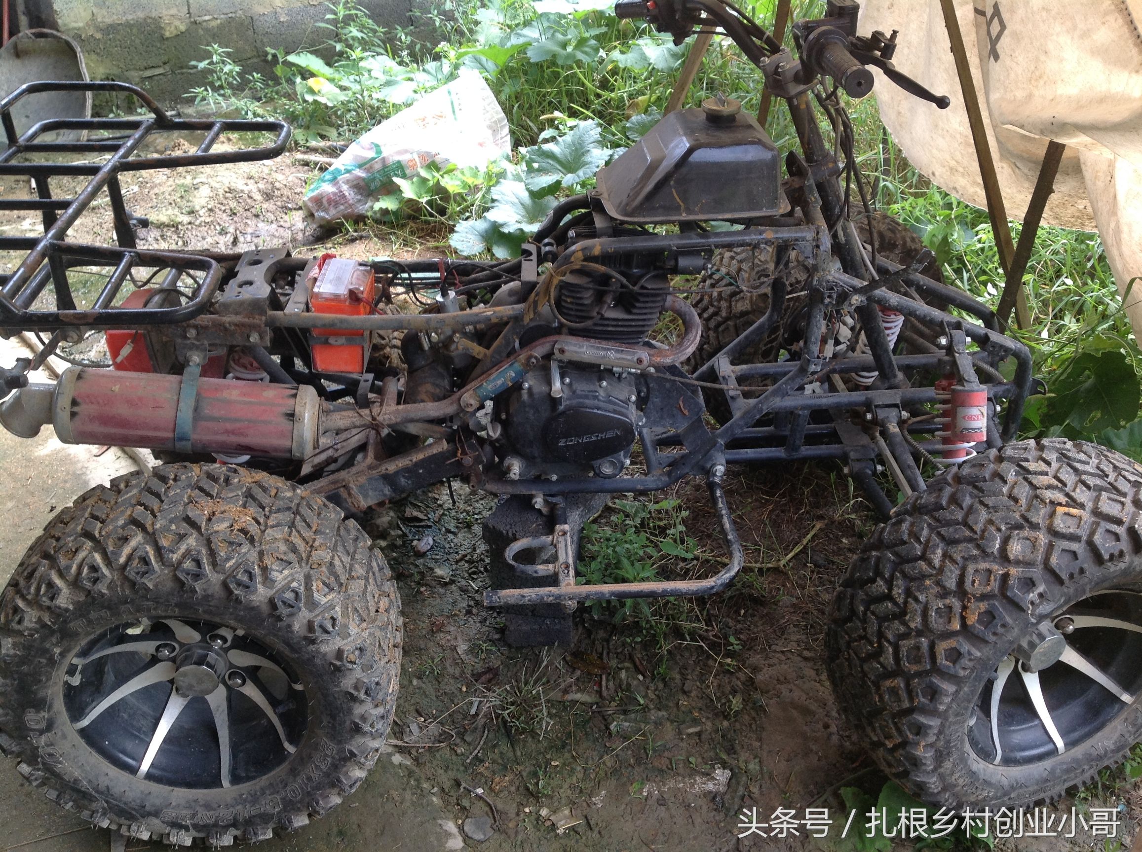 自改沙滩车教程,沙滩车改旋耕轮