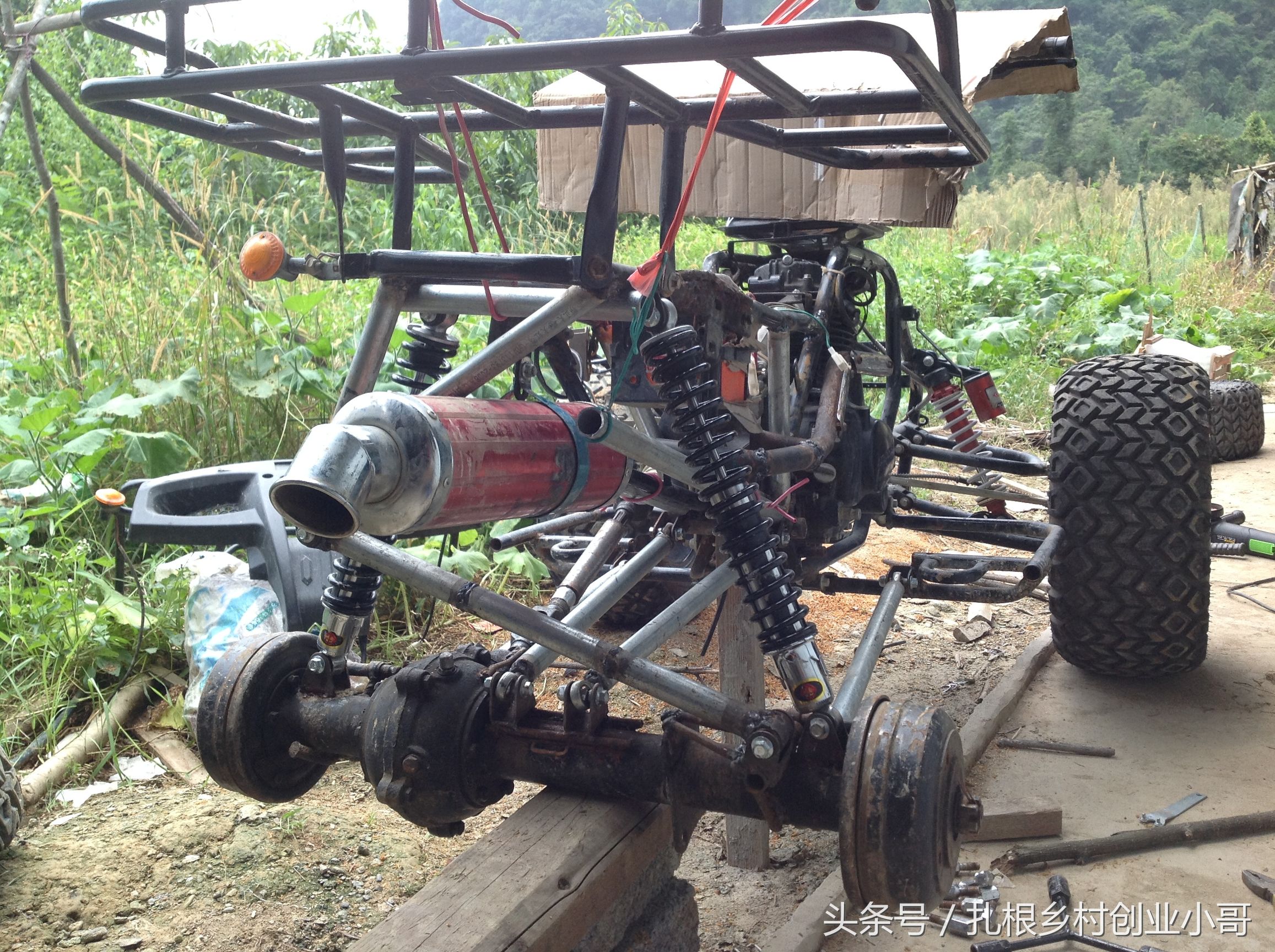 自改沙滩车教程,沙滩车改旋耕轮