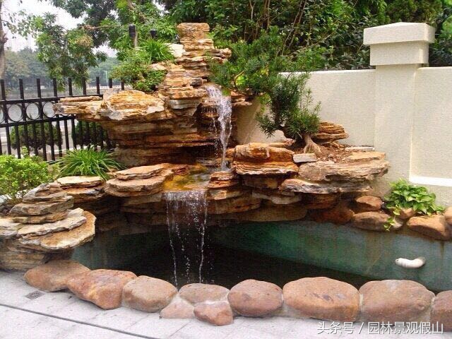 庭院假山鱼池施工步骤,假山鱼池制作教程全过程