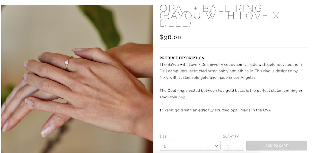 有真爱又有责任心的你，给女朋友买个戴尔产的金戒指可好？