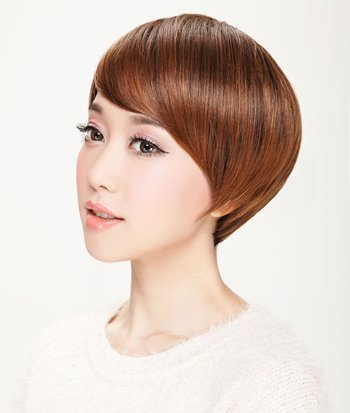 不对称沙宣短发发型教程,后推不对称沙宣短发