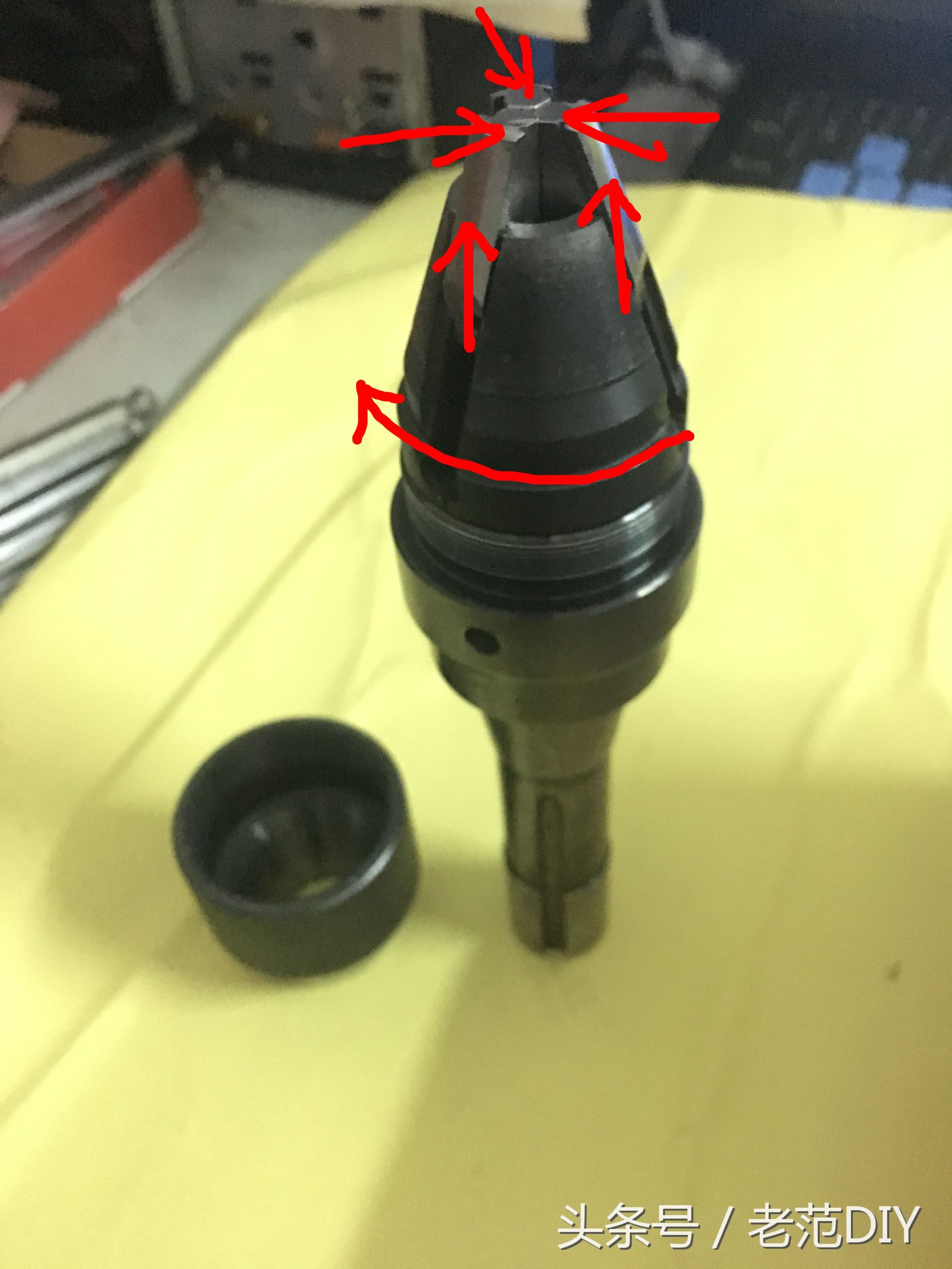 diy电钻夹头,diy夹头拆卸