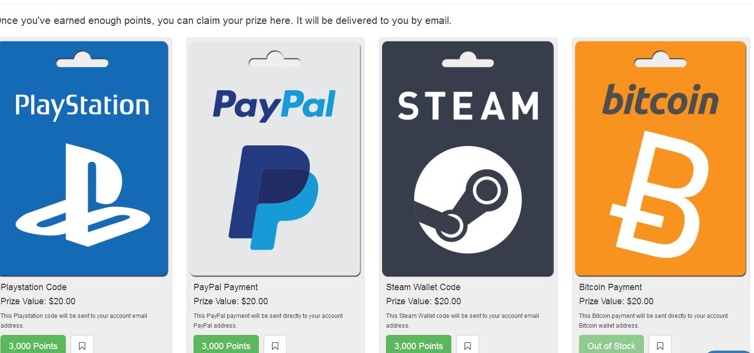 完成任务免费兑换礼品PSPAYPALSTEAMB*币特比**免费吃鸡唾手可得