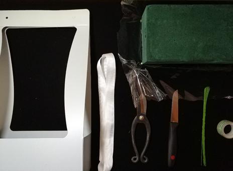 长方形插花篮教程新手入门,初学手提花篮的视频教程