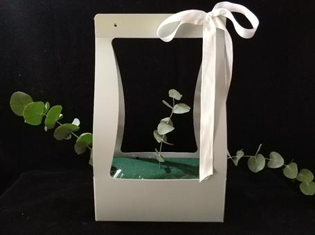 长方形插花篮教程新手入门,初学手提花篮的视频教程