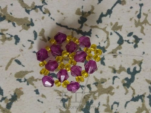 伞的串珠方法,小雨伞串珠