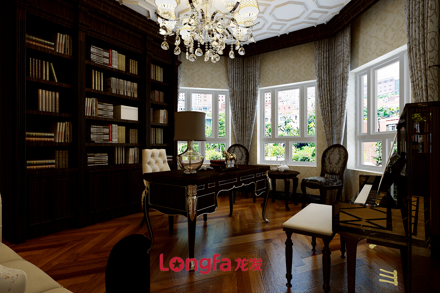 龙发装饰精装效果图北欧风,哈尔滨龙发装饰公司