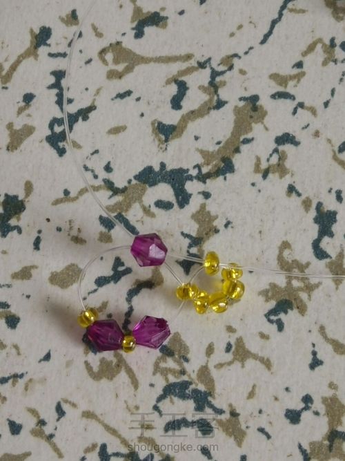 伞的串珠方法,小雨伞串珠