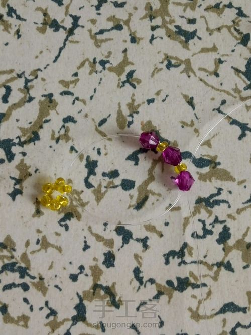 伞的串珠方法,小雨伞串珠