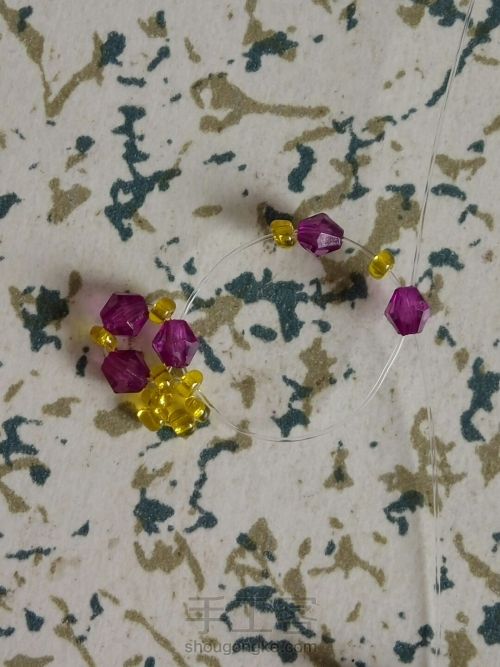 伞的串珠方法,小雨伞串珠